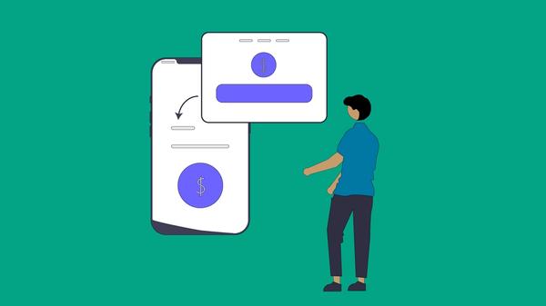 A screen with stock charts