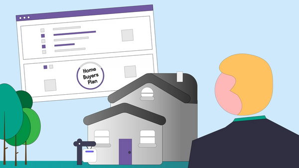 Person looking at their new home purchased with a Home Buyers Plan