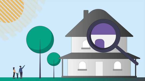 A family examining their new home bought with an FHSA account